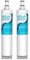 2X AQUACREST 4396508 Fridge Water Filter, Compatible with Whirlpool 4396508 4396510, SBS002 SBS003 SBS004 SBS200 481281729632 461950271171 (2)
