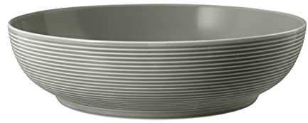 Seltmann 001.757381 Beat Foodbowl, 25cm Durchmesser, Glaze Perlgrau, 2 Stück