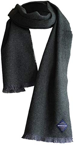 Irischer Lammwolle Schal - 100% Irische Wolle - Hergestellt in Irland - Moos