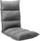 vidaXL Bodenstuhl Faltbar Schlafsessel Sessel Sofastuhl Lounge Bodensessel Liege Bodenkissen Sitzkissen mit Rückenlehne Hellgrau Stoff
