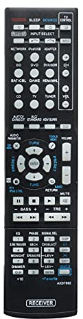 AULCMEET AXD7692 sub AXD7664 Ersetzte Fernbedienung Kompatibel mit Pioneer AV-System VSX-823-K VSX-528 VSX-828 VSX-43 VSX-5231 VSX-1012-K VSX-AX5i-G VSX-43