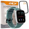 REY 2X Protector de Pantalla 3D para AMAZFIT GTS 2 Mini, Negro, Protección Completa, 3D / 4D / 5D