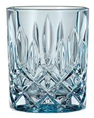 Nachtmann Whisky Gläser, 2-teiliges Set, 295 ml, Aqua Blau, Noblesse, 104239, Tumbler aus Kristallglas, Whiskygläser spülmaschinenfest