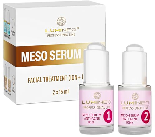 Lumineo Mesotherapie Serum Gesichtsserum Gesichtscreme Damen Serum Anti-Acne reduziert Mitesser und Pickel für Ultraschallgeräte Gesichtsmassagegeräte mit Ion
