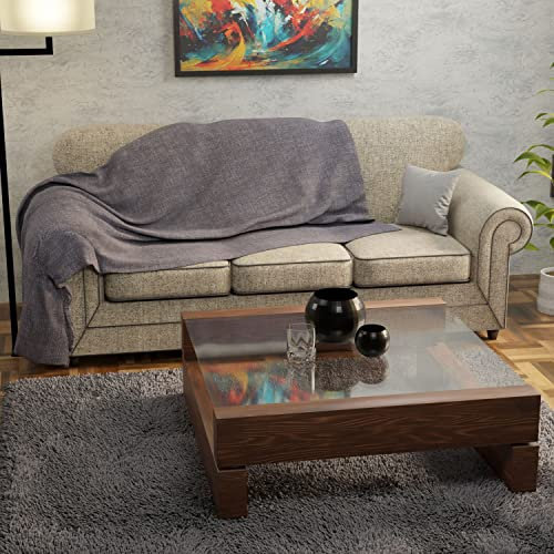 Leonardo Home - Grand Foulard Telo Copritutto Singolo 150x280 - Telo Copridivano Arredo - Tinta Unita - 100% Made in Italy