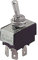 Interruttore bipolare a leva DPST bipolare ON-OFF con terminali faston 6,35mm, foro di montaggio diametro 12mm, 250V 10A