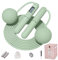 YOTTOY Corde à sauter sans fil avec compteur – Corde à sauter 2 en 1 avec grande corde à sauter sans fil lestée pour femme avec écran LCD (vert)