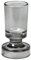 Broste Copenhagen Petra Vase Smoke Grey grau aus Glas, Durchmesser: 6,6cm - Höhe: 10cm