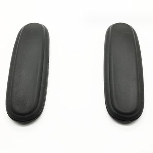2 x Armlehnen für Pads, Bürostuhl, Srmrest Stuhl, Armlehnenpolster – 10,2 x 25,4 cm, schwarz, Bürostuhl-Armlehnenersatz (Modell 4)