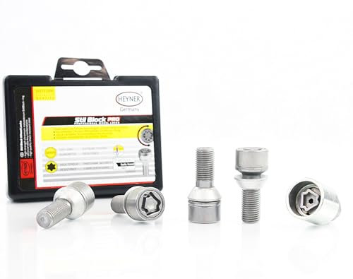 HEYNER Fits Renault Master Locking Wheel Nuts M14x1.5x27 Set 4 Car Security Locks Anti-theft 259/5
