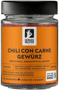 Bremer Gewürzhandel Chili con Carne Gewürz, gemahlen, Gewürzmischung für den authentischen pikanten amerikanischen Klassiker, Chili-Eintopf einfach zubereitet, 60g im Glas