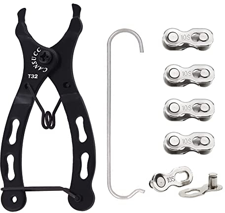 Saipor Kit de Réparation Chaîne MTB 10 Vitesses - 5 Paires Maillons