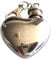CNFLASK Heart Shaped 30ml Keychain Flask Mirror Polished Mini Hip Flask 304 Stainless Steel Snuff Bottle with Key Chain (1pc, Mirror)