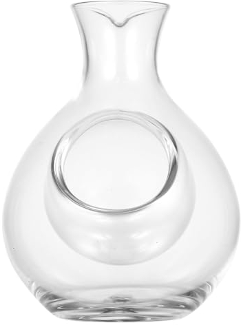 Zerodeko Decantador De Vino Decantador De Vidrio De Sake Frío Jarra De Vino Tinto De 300Ml Botella Completa Jarra De Vino Jarra De Vino De Hielo De Cristal Decantador De Whisky para El