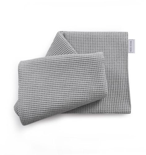 Meri-Home Tagesdecke 160 x 220 cm Waffeloptik Kuscheldecke Sofa Überwurfdecke, Bett Überwurf Decke Tagesdecken Sofadecke Leichte Couch Wohndecke (160 x 220 Grau)