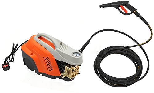 OUBUBY 1300w 100 Bar Electric Jet Washer, High Power Washer Patio Car Cleaner High-Pressure Washer Water Column Electric High Pressure Washer Suitable for Cleaning Houses Car Washes Caravans