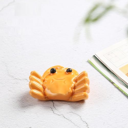 qbodp 4 Pcs Crab Shape Chopstick Rests Ceramic Chopsticks Holder for Spoon Fork Chopsticks Home Dining Table Decor Crafts Ornaments