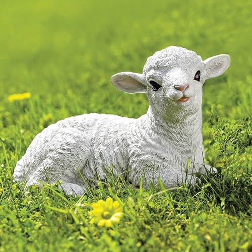 Coopers of Stortford Lamb Spring Easter Garden Outdoor Ornament (Lottie Lamb)