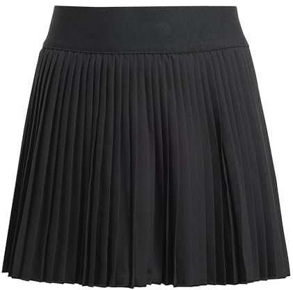 adidas Girl's Girls Club Tennis Climacool Pleated Skirt, Black, 9-10 Years