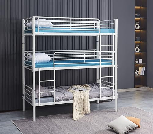 Lit superposé Triple Blanc Balto 3 Personnes