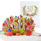 CNLITIHEKA Geburtstagskarten, Pop Up Karten zum 50. Geburtstag, 50. Blume Geburtstag Grußkarten, 50. Popup-Jubiläumskarte, Geburtstagsgeschenkkarte mit Notiz und Umschlag.