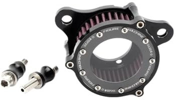 SSNAWBA Filtro dell'aria for moto Sistema di filtri di aspirazione del filtro dell'aria CNC compatibile con Harley Sportster XL883 XL1200 Iron 883 48 Seventy-Two 1991-2021 (Color : Black-red)