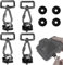 4 Stk Kameragurt Gewinde, D-Ring-Kameragurte 1/4-Schrauben, Karabinerhaken mit Adapter-Schraube, Quick-Fix-Schrauben, Kamera-Befestigungsschraube für Spiegelreflexkameras, Kameragurt（2 Farben）