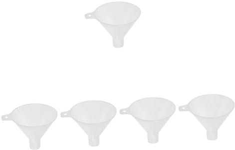 Gatuida 5 Piezas Embudo De Plástico De Laboratorio Embudos De Laboratorio Embudo De Laboratorio De Química Embudo De Decantación De Laboratorio Embudo De Llenado De Laboratorio El Plastico