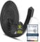 GeckoSeal 12 m Burlete Ventana Corredera, 9 mm (A) x 15 mm (G) Burlete Puerta Corredera Autoadhesiva, Protegida Contra el Polvo, Bloqueo de Viento, Burlete Cepillo Puerta Para Puertas - Negro
