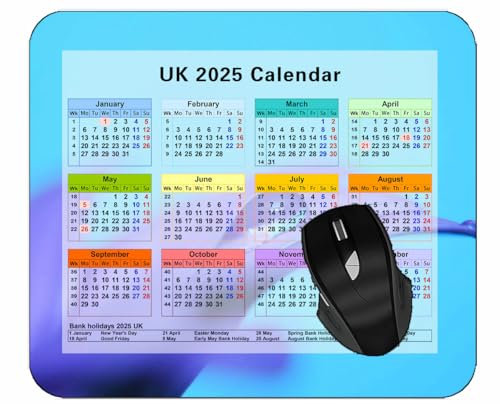 YENDOSTEEN Calendar 2025 Year Mouse Pad,Drop Flower Petals Custom Gaming Mouse Pads with Designs #273