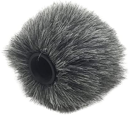 UPKOCH 2pcs Microphone Protective Cover Fluffy Mic Cover Windscreen Shield for Lapel Camera Mic