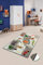 Bosdela Kinderteppich - und Babyteppiche – Vielfältige Designvariationen 100x160 cm Safari – Rutschfest, hypoallergen & pflegeleicht, idealer Spiel- und Krabbelteppich für Kinderzimmer & Abenteuerdeko