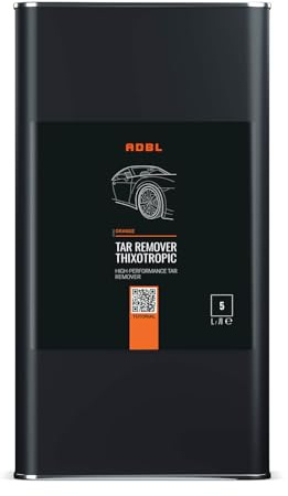 ADBL Tar Remover Thixotropic (5L) - Hochwirksamer Teer, Harz und Asphaltentferner mit natürlichen Citrusölen - Gel-Formel für langanhaltende Wirkung - Sicher auf Oberflächen, entfernt Fett & Öle