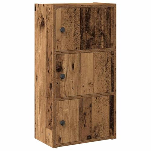 vidaXL Bücherregal Altholz-Optik 40x24x77 cm Holzwerkstoff, Bücherschrank, Lagerregal, Regal, Lagerschrank, Schrank, Aufbewahrungsschrank