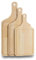 EVINOS Kitchen Wooden Chopping Boards - 3 Piece Set 30cm, 35cm and 45cm Bamboo Chopping Board Set Chop, Cut & Carve Meat, Vegetables, Cheese & Bread, Protects Worktops, Handles for Easy to Hold and H