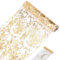 Goldfarbener Tischläufer, 28 cm x 10 m, Goldband-Dekoration für Esstisch, Goldfolien-Tischläufer, tischband Gold, goldene deko, geeignet für Hochzeit, Party, Geburtstag, DIY-Dekoration