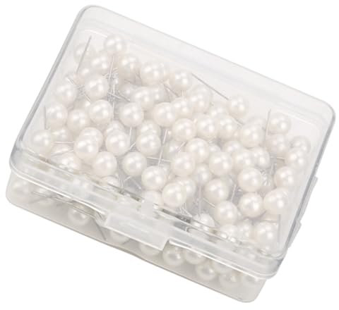 Elegantes Roségold-Rundkugel-Reißzwecken-Set mit 200 Teilen für Stilvolle DIY-Projekte und Dekorationen – Robuste Kartennadeln aus Kunststoff und Edelstahl – Ideal für den Heim-