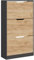 Vicco Schuhkipper Luca, Anthrazit/Goldkraft Eiche, 59 x 105 cm mit 3 Fächern