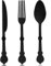 Ltstor 3 Piece Wooden Wall Decor Wooden Knives Forks Spoons Farmhouse Wall Signs Rural Home Kitchen Utensils Wall Art Decoration