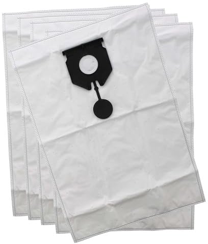 Masterpart Vacuum Cloth Filter Dust Bags Pack Of 5 Compatible With Karcher NT30/1 Wet & Dry Vacuum Cleaners