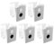 Lot de 3 ou 5 sacs d'aspirateur compatibles avec LG, pièce d'aspirateur AJL75313902 AGF75313902 Cordzero A9T(5 PACK)