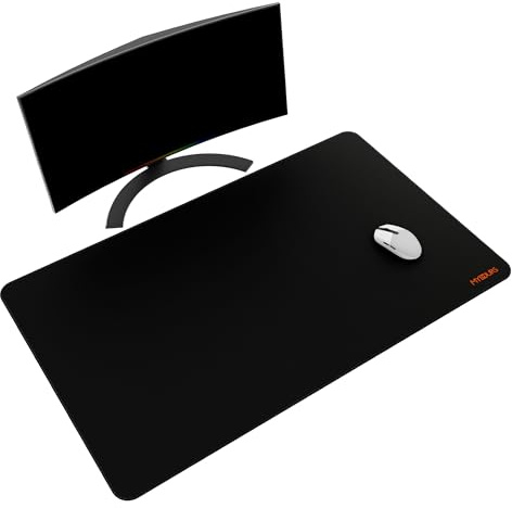 Mydours Grand tapis de souris de jeu étendu de 101,6 x 61 cm avec surface micro-tissée de qualité supérieure, tapis de souris pour clavier résistant à l'eau avec base en caoutchouc antidérapant, tapis