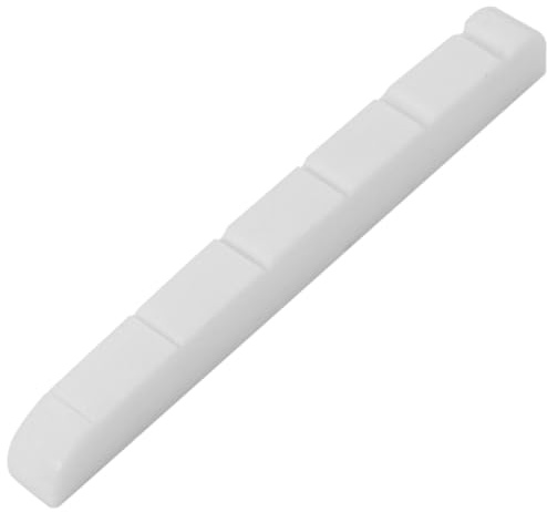 Sirxlevcy 1Pc Modern and Vintage Electric Guitar Six String Nut Cattle Bone Slotted for Replacement M01941