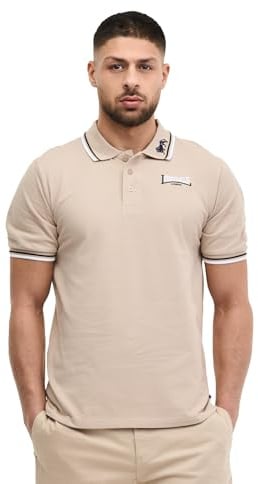 Lonsdale Herren-Polohemd aus Baumwolle, Slim Fit Kurzarm-Freizeithemd | Golfhemd aus weichem Stoff, mit Knopfleiste, leicht, atmungsaktiv und bequem – T-Shirts für Freizeit, Büro und den Alltag