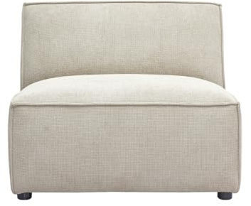 Miliboo Modul, gerade, für Sofa, Chenille-Stoff, Beige, Split