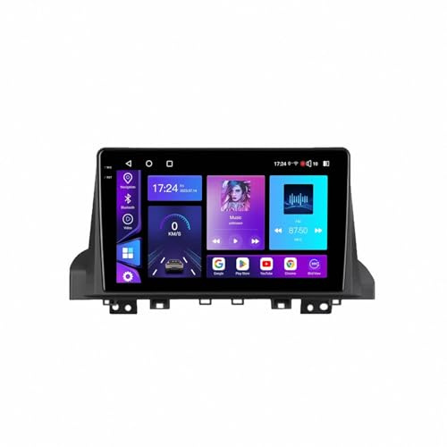 Touch Screen Radio Stereo Auto 2 Din per Moskvich 3 2022-2024 Ips Touchscreen, Auto Stereo Radio con Bluetooth/Gps/Controllo Vocale/Mirror Link/Aux, 4 Nucleo 1G+32G