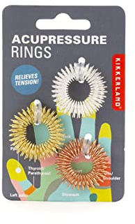 Ball/ring der Massage | Finger Akupressur Ring Set, 3er-Set, Gold Bronze Silber, Stress-Abbau