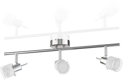 ledscom.de Deckenleuchte MIRAS, dreiflammig, inkl. je 450lm LED GU10 Lampen warm-weiß