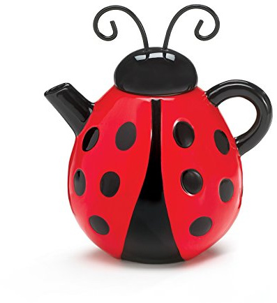 Burton & Burton Lucky Ladybug geformte Teekanne
