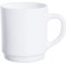 Dajar Luminarc Mug 29 cl Glass, White, 7.9 cm